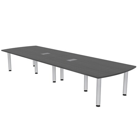 Skutchi Designs 45 in W, 144 in L, 29 in H, Engineered Wood Top, Grey H-AREC-46143PT-AN-EL